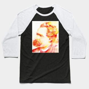 FRIEDRICH NIETZSCHE watercolor portrait.3 Baseball T-Shirt